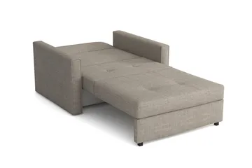 Bensbyn 2-sits Bäddsoffa 80x196 cm med Förvaring i Tyg - Svart - Möbler - Soffa - Bäddsoffa