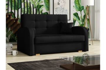 Bensbyn 2-sits Framåtbäddad Bäddsoffa 112x196 cm med Förvaring i Tyg - Svart - Möbler - Soffa - Bäddsoffa