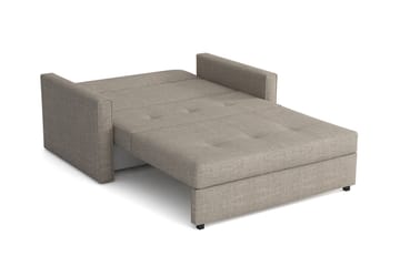 Bensbyn 2-sits Längsbäddad Bäddsoffa 112x196 cm med Förvaring i Tyg - Grå - Möbler - Soffa - Bäddsoffa