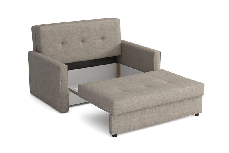 Bensbyn 2-sits Längsbäddad Bäddsoffa 112x196 cm med Förvaring i Tyg - Grön - Möbler - Soffa - Bäddsoffa