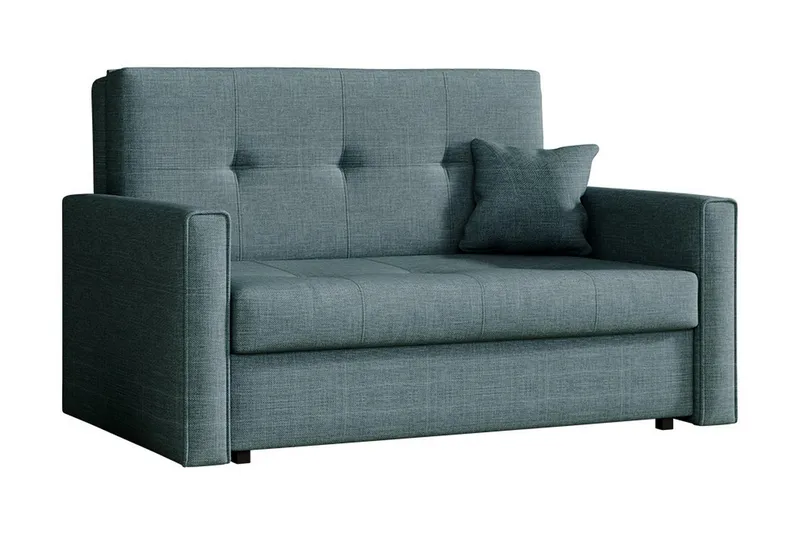 Bensbyn 2-sits Längsbäddad Bäddsoffa 112x196 cm med Förvaring i Tyg, Grön