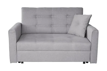 Bensbyn 2-sits Utdragbar Bäddsoffa 112x196 cm med Förvaring i Tyg - Grå - Möbler - Soffa - Bäddsoffa