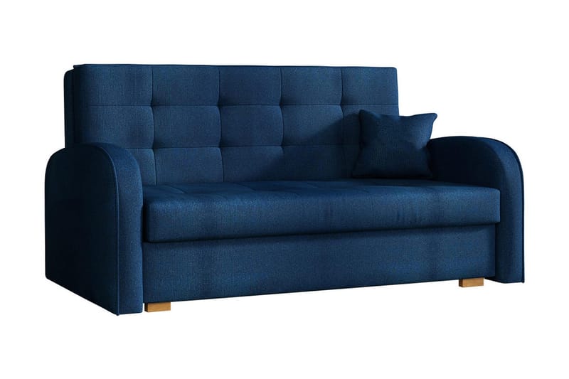 Bensbyn Bäddsoffa 153x98x85 cm - Blå - Bäddsoffa - Bäddsoffa 2 sits - Sammetssoffa