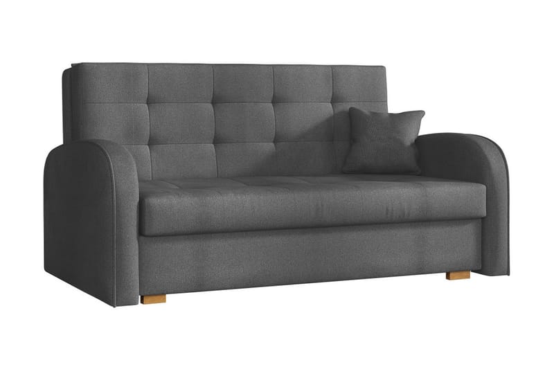 Bensbyn Bäddsoffa 153x98x85 cm - Mörkgrå - Bäddsoffa - Bäddsoffa 2 sits - Sammetssoffa