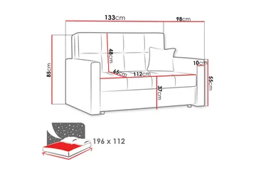 Bensbyn Bäddsoffa - Grå - Möbler - Soffa - Bäddsoffa