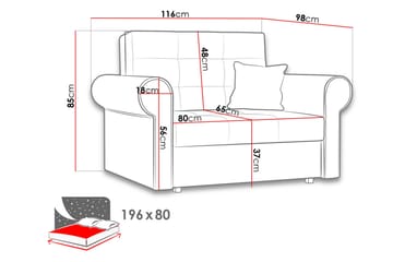 Bensbyn Bäddsoffa - Grå - Möbler - Soffa - Bäddsoffa