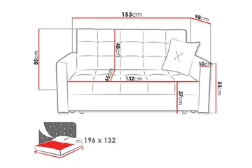 Bensbyn Bäddsoffa - Ljusgrå - Möbler - Soffa - Bäddsoffa