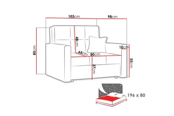 Bensbyn Bäddsoffa - Svart - Möbler - Soffa - Bäddsoffa