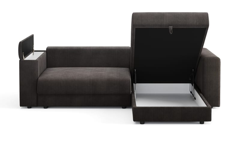Bergen Extra djup 3-sits Bäddsoffa med Divan och Bäddmadrass i Latex och Tvättbar klädsel - Brun Manchester - Möbler - Soffa - Bäddsoffa - Bäddsoffa divan