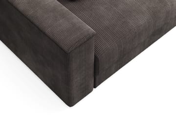 Bergen Extra djup 3-sits Bäddsoffa med Divan och Bäddmadrass i Latex och Tvättbar klädsel - Taupe - Möbler - Soffa - Bäddsoffa