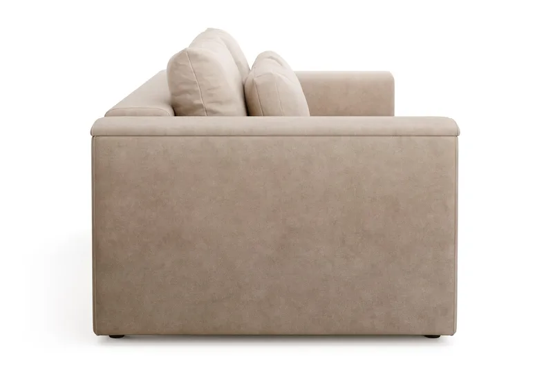 Bergen Extra Djup 3-sits Bäddsoffa med förvaring - Beige - Möbler - Soffa - Bäddsoffa