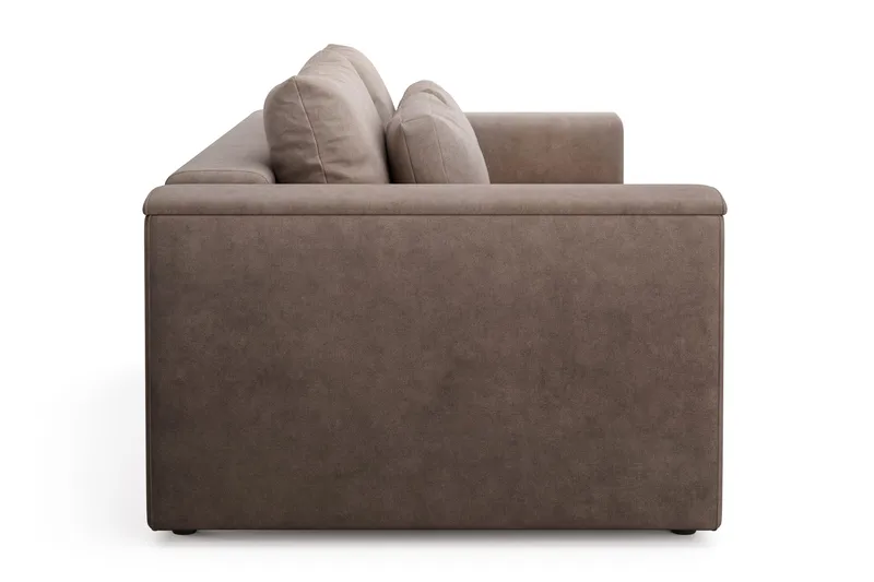 Bergen Extra Djup 3-sits Bäddsoffa med förvaring - Brun - Möbler - Soffa - Bäddsoffa