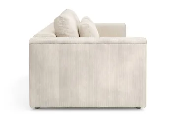 Bergen Extra Djup 3-sits Bäddsoffa med förvaring i manchester - Beige - Möbler - Soffa - Bäddsoffa