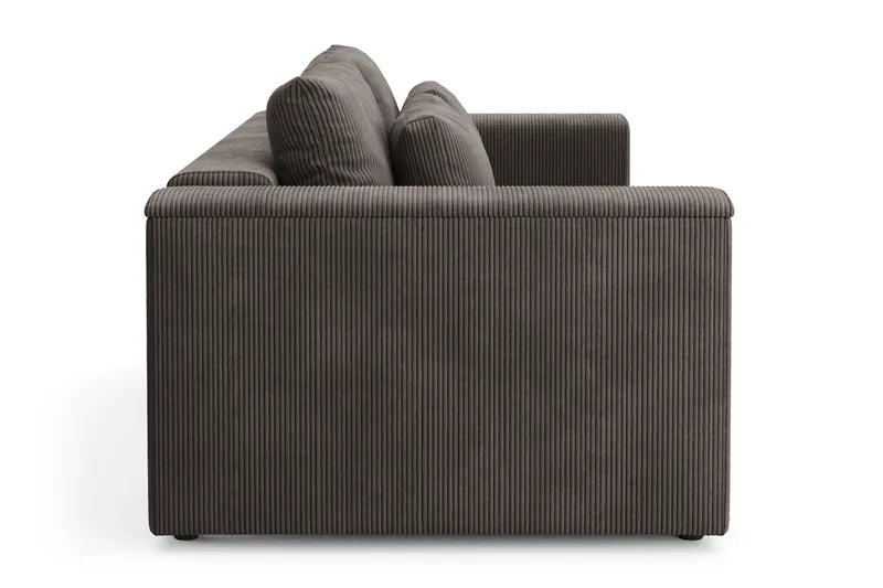 Bergen Extra Djup 3-sits Bäddsoffa med förvaring i manchester - Brun - Möbler - Soffa - Bäddsoffa