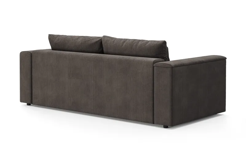 Bergen Extra Djup 3-sits Bäddsoffa med förvaring i manchester - Brun - Möbler - Soffa - Bäddsoffa