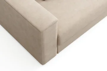 Bergen Extra Djup 3-sits Bäddsoffa med vändbar divan och förvaring - Beige - Möbler - Soffa - Bäddsoffa