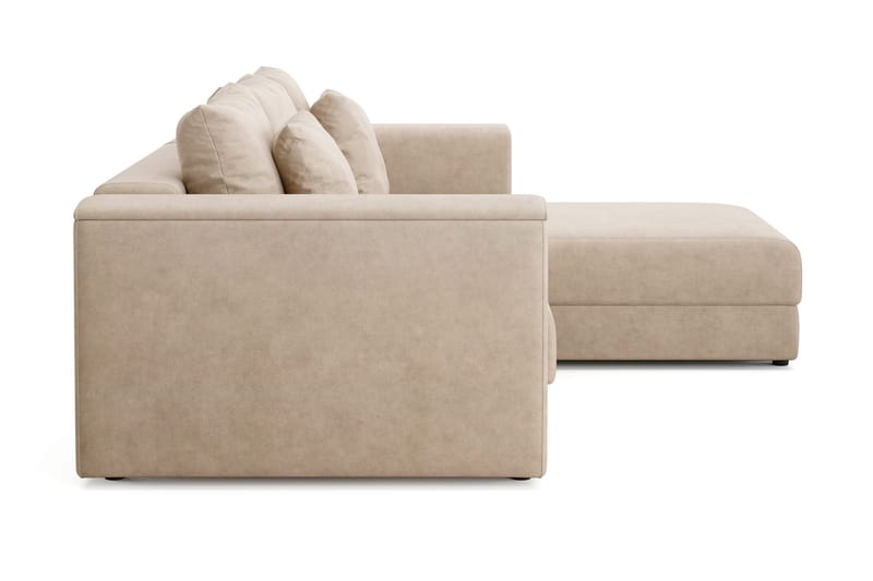 Bergen Extra Djup 3-sits Bäddsoffa med vändbar divan och förvaring - Beige - Möbler - Soffa - Bäddsoffa