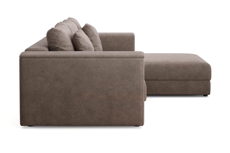 Bergen Extra Djup 3-sits Bäddsoffa med vändbar divan och förvaring - Brun - Möbler - Soffa - Bäddsoffa