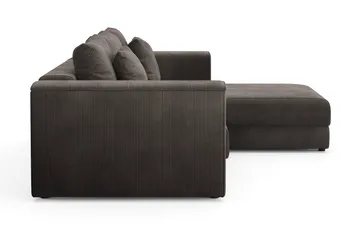 Bergen Extra Djup 3-sits Bäddsoffa med vändbar divan och förvaring i manchester - Taupe - Möbler - Soffa - Bäddsoffa