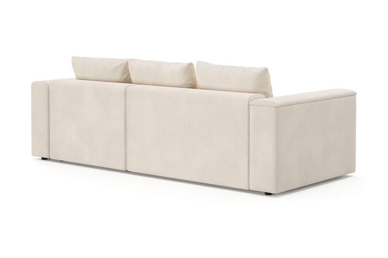 Bergen Extra Djup Framåtbäddad 3-sits Bäddsoffa med vändbar divan och förvaring i manchester - Beige - Möbler - Soffa - Bäddsoffa