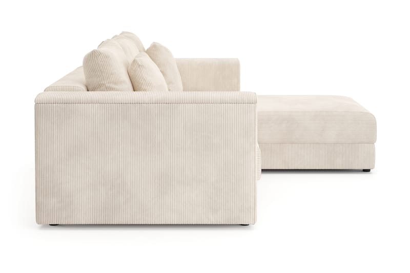 Bergen Extra Djup Framåtbäddad 3-sits Bäddsoffa med vändbar divan och förvaring i manchester - Beige - Möbler - Soffa - Bäddsoffa