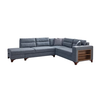 Bervik Hörnsoffa 230x90x150 cm - Grå - Möbler - Soffa - Bäddsoffa