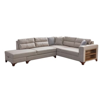 Bervik Hörnsoffa 230x90x150 cm - Kräm - Möbler - Soffa - Bäddsoffa