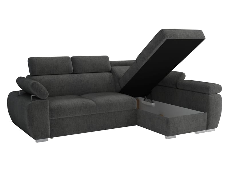 Binche 3-sits Bäddsoffa divan vänster med förvaring - beige - Möbler - Soffa - Bäddsoffa