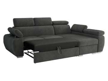 Binche 3-sits Bäddsoffa divan vänster med förvaring - gul - Möbler - Soffa - Bäddsoffa