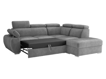 Binche 4-sits Bäddsoffa schäslong höger med förvaring - Gul - Möbler - Soffa - Bäddsoffa