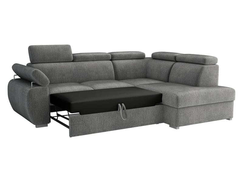 Binche 4-sits Bäddsoffa schäslong vänster med förvaring - Brun - Möbler - Soffa - Bäddsoffa
