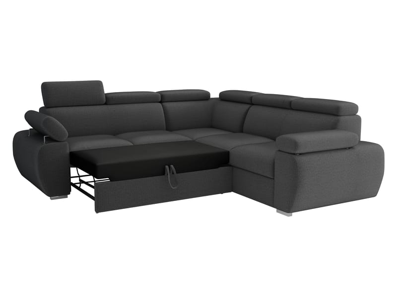 Binche 5-sits Bäddsoffa hörn med förvaring - Mörkgrå - Möbler - Soffa - Bäddsoffa