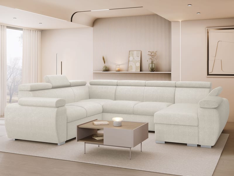 Binche 6-sits Bäddsoffa hörn med divan höger och förvaring - Flow 06 - Möbler - Soffa - Bäddsoffa