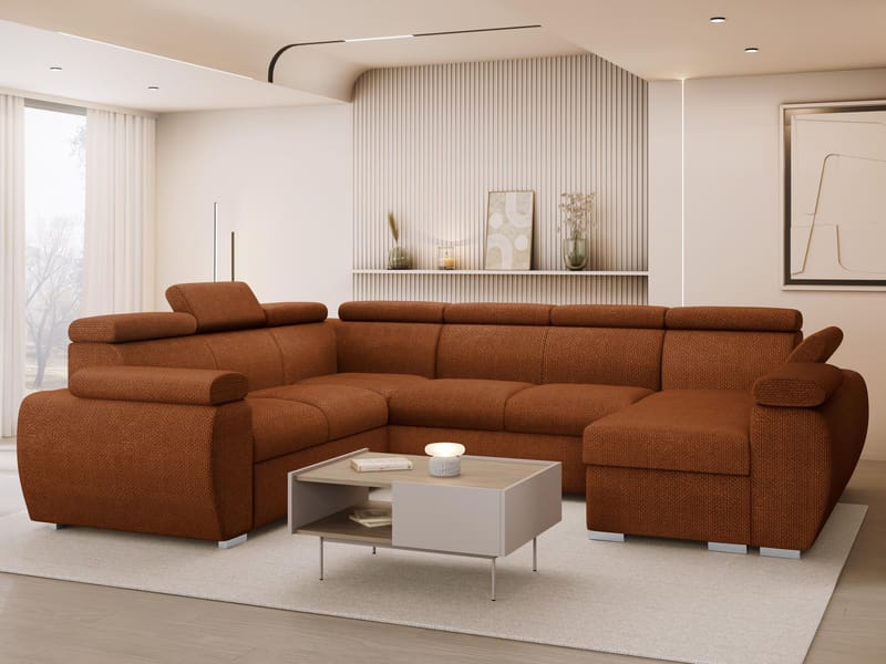 Binche 6-sits Bäddsoffa hörn med divan höger och förvaring - Flow 09 - Möbler - Soffa - Bäddsoffa