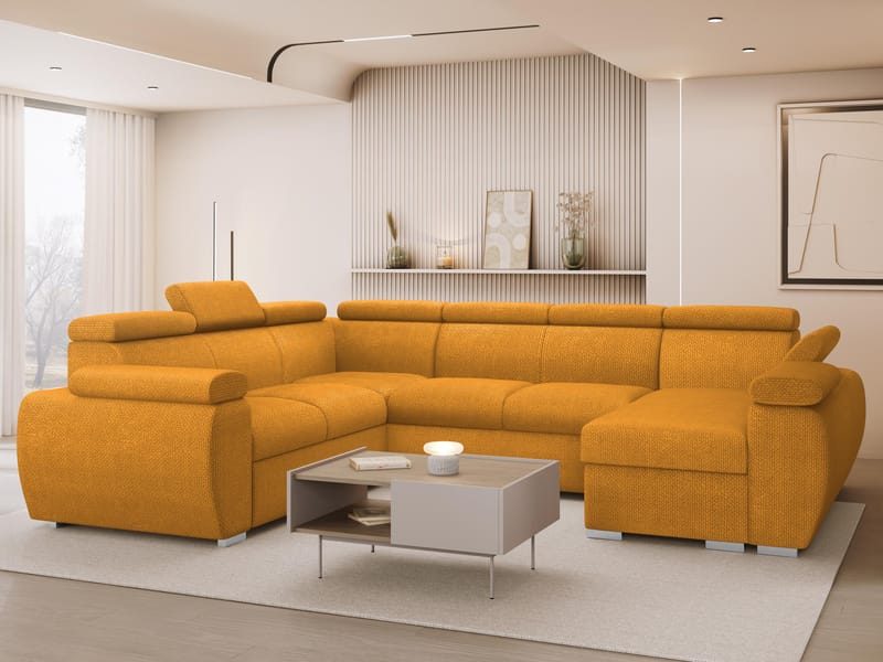 Binche 6-sits Bäddsoffa hörn med divan höger och förvaring - Flow 10 - Möbler - Soffa - Bäddsoffa
