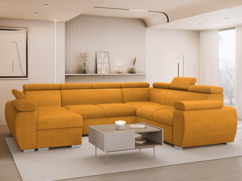 Binche 6-sits Bäddsoffa hörn med divan vänster och förvaring - Flow 10 - Möbler - Soffa - Bäddsoffa