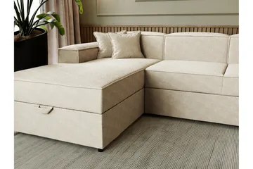 Bizantine Bäddsoffa Dubbeldivan 4-sits - Grå - Möbler - Soffa - Bäddsoffa