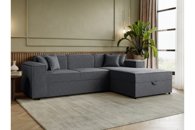 Bizantine Bäddsoffa m. Divan 3-sits - Grå - Möbler - Soffa - Bäddsoffa