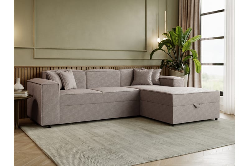 Bizantine Bäddsoffa m. Divan 3-sits - Grå - Möbler - Soffa - Bäddsoffa