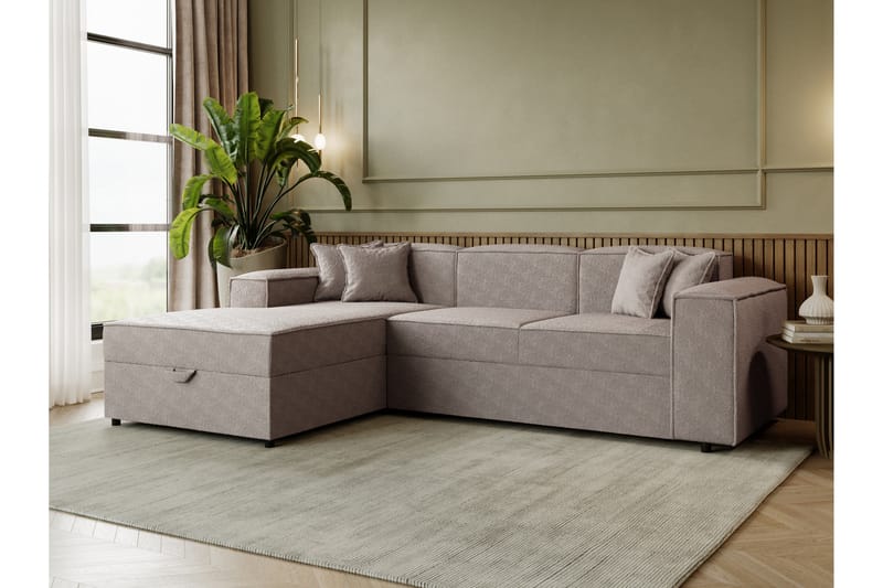 Bizantine Bäddsoffa m. Divan 3-sits - Grå - Möbler - Soffa - Bäddsoffa