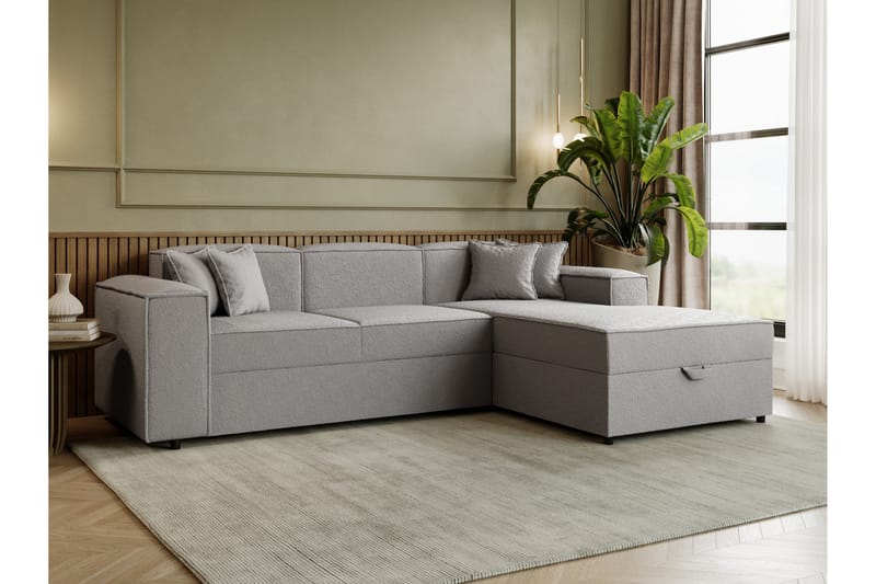 Bizantine Bäddsoffa m. Divan 3-sits - Grå - Möbler - Soffa - Bäddsoffa