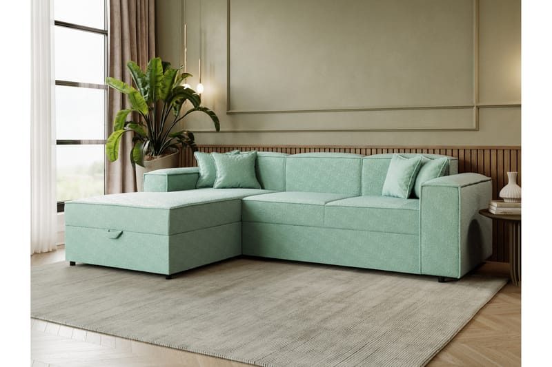 Bizantine Bäddsoffa m. Divan 3-sits - Grön - Möbler - Soffa - Bäddsoffa