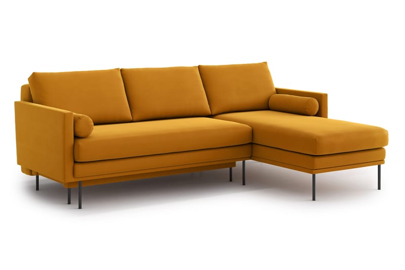 Blues 3-sits Divanbäddsoffa - Gul/Guld - Möbler - Soffa - Bäddsoffa