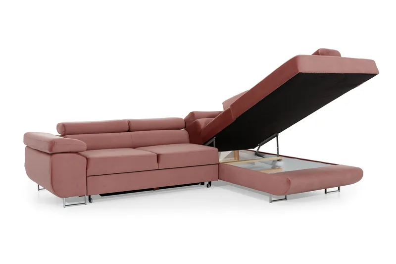 Bobis Bäddsoffa med Schäslong Höger - Grå/Svart - Möbler - Soffa - Bäddsoffa