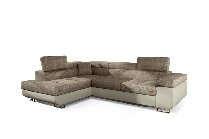 Bobis Bäddsoffa med Schäslong Vänster - Beige - Möbler - Soffa - Bäddsoffa