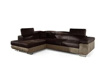 Bobis Bäddsoffa med Schäslong Vänster - Brun - Möbler - Soffa - Bäddsoffa