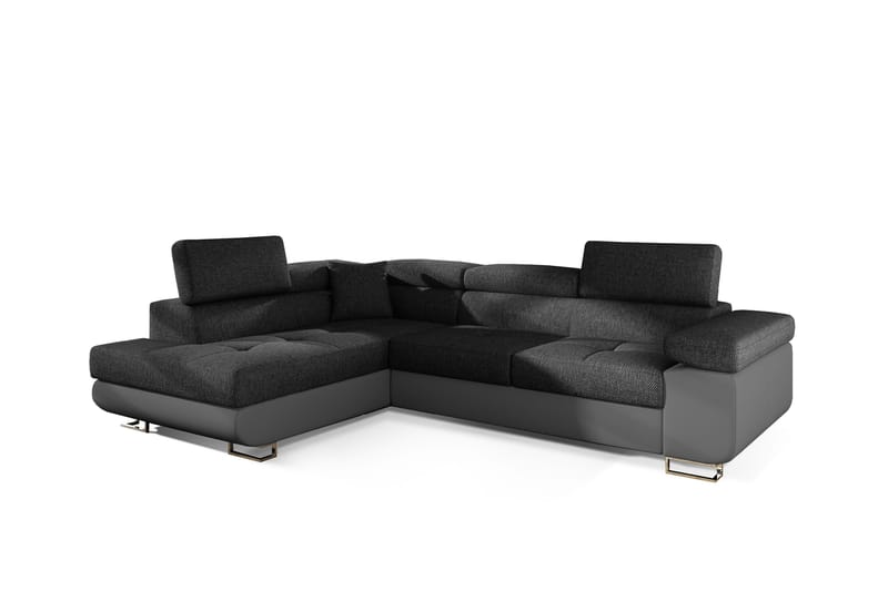 Bobis Bäddsoffa med Schäslong Vänster - Grå - Möbler - Soffa - Bäddsoffa