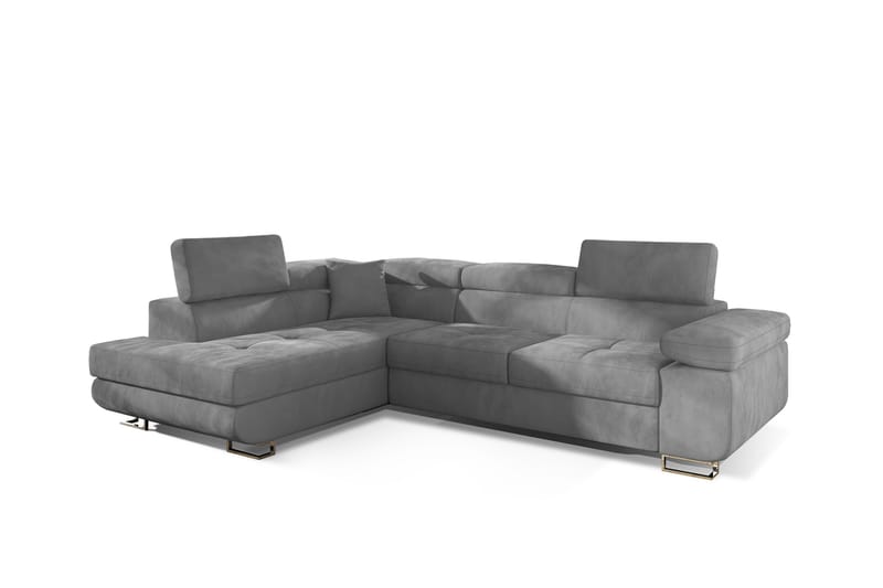 Bobis Bäddsoffa med Schäslong Vänster - Grå - Möbler - Soffa - Bäddsoffa