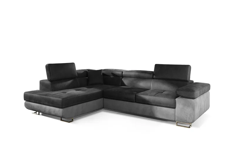 Bobis Bäddsoffa med Schäslong Vänster - Grå - Möbler - Soffa - Bäddsoffa