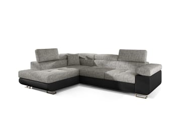 Bobis Bäddsoffa med Schäslong Vänster - Grå/Svart - Möbler - Soffa - Bäddsoffa